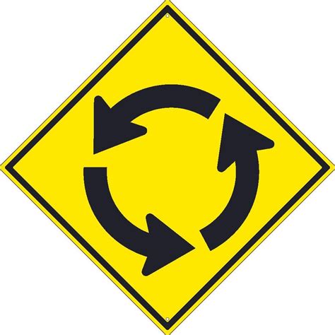 rotonda sign|Roundabout Signs .
